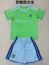 Seattle Home  With Pants Sets (kids Man  16-2XL) Fans 1:1 Quality Soccer Jersey 26-27
