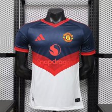 Manchester United  White Blue Special Edition Player 1:1 Quality Soccer Jersey 26-27
