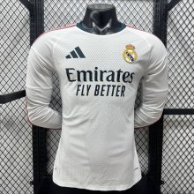Real Madrid  Home Long Sleeve Player 1:1 Quality Soccer Jersey  26-27