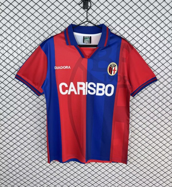 Retro Bologna Home Fans 1:1 Quality Soccer Jersey  1998-1999
