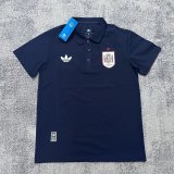 Spain POLO  T-shirt Black  Grey  White Blue  1:1 Quality Soccer Jersey