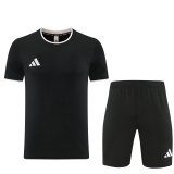 Adidas Clover T-shirt  Black sets with pants 1:1 Quality Soccer Jersey  26-27