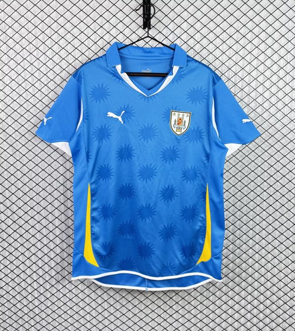 Retro Uruguay Home  1:1 Quality Soccer Jersey  2010