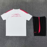 PSG Paris training White Fans 1:1 Quality Soccer Jersey   26-27 (kids and man ) (16-2XL)