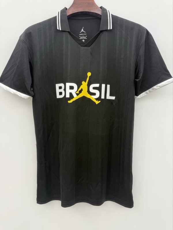 Brazil POLO T-shirt  Black Fans 1:1 Quality Soccer Jersey  26-27 (2026)