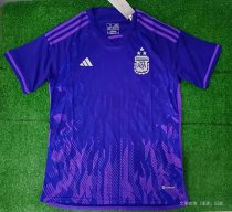 Argentina Away Fans 3 Stars  1:1 Quality Soccer Jersey   2022
