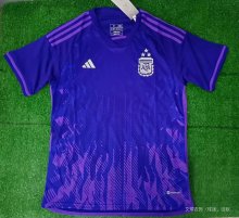 Argentina Away Fans 3 Stars  1:1 Quality Soccer Jersey   2022