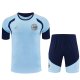 Ajax Training  Fans Sets Blue 1:1 Quality Soccer Jersey 26-27  (kids and man ) (16-2XL)