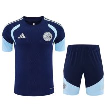 Ajax Training  Fans Sets Blue 1:1 Quality Soccer Jersey 26-27  (kids and man ) (16-2XL)