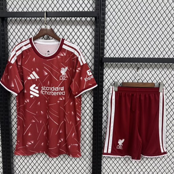 Liverpool Home With Pants Sets   Fans 1:1 Quality Soccer Jersey 26-27