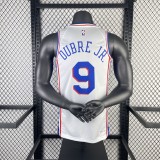 Philadelphia 76ers  Home White #9 OUBRE JR. 1:1 Quality NBA  Season Jerseys  2023