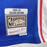 Philadelphia 76ers  Away Blue #6 ERVING 1:1 Quality NBA  Season Jerseys  1982-1983