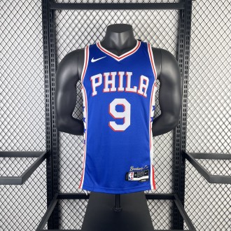 Philadelphia 76ers  Away Blue #9 OUBRE JR. 1:1 Quality NBA  Season Jerseys  2023