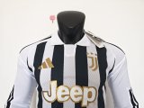 Juventus Home Long Sleeve  Player 1:1 Quality Soccer Jersey  26-27