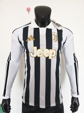Juventus Home Long Sleeve  Player 1:1 Quality Soccer Jersey  26-27