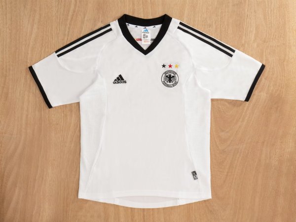 Retro Germany Home fans 1:1 Quality Soccer Jersey  2002-2003