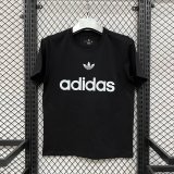 Adidas Clover  T-shirt White  Black  1:1 Quality T-shirt 26-27