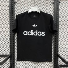 Adidas Clover  T-shirt White  Black  1:1 Quality T-shirt 26-27