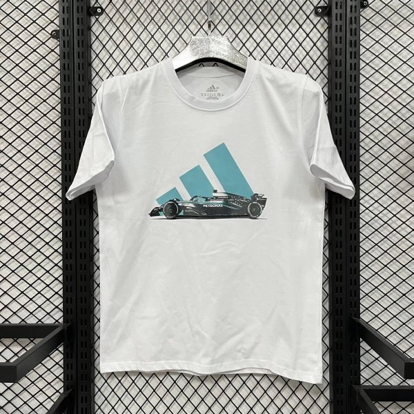 Adidas Clover  T-shirt White  Black  1:1 Quality T-shirt 26-27