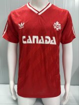 Retro Canada home  1:1 Quality Soccer Jersey  1986