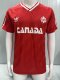 Retro Canada home  1:1 Quality Soccer Jersey  1986