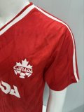 Retro Canada home  1:1 Quality Soccer Jersey  1986