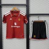Manchester United  Home Kids Fans 1:1 Quality Soccer Jersey 26-27