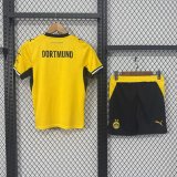 Dortmund Home Kids  Fans 1:1 Quality Soccer Jersey  26-27