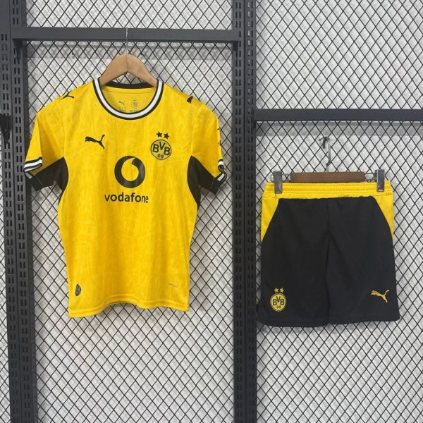 Dortmund Home Kids  Fans 1:1 Quality Soccer Jersey  26-27