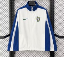 Brazil Windbreaker White 1:1 Quality Soccer Jersey 1998