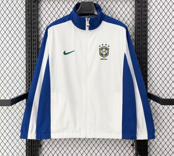 Brazil Windbreaker White 1:1 Quality Soccer Jersey  26-27 （2026）