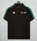 Adidas Mercedes-Benz T-shirt  Black Fans 1:1 Quality Soccer Jersey  25-26