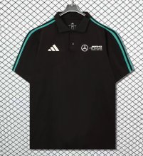 Adidas Mercedes-Benz T-shirt  Black Fans 1:1 Quality Soccer Jersey  25-26