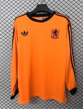 Retro Netherlands Home Fans Long Sleeve1:1 Quality Soccer Jersey  1980