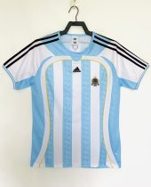 Retro Argentina Home  1:1 Quality Soccer Jersey  2006