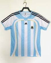 Retro Argentina Home  1:1 Quality Soccer Jersey  2006