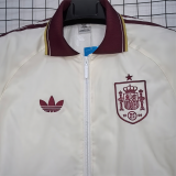 Spain Windbreaker    White 1:1 Quality Soccer Jersey  26-27 (2026)