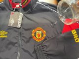 Manchester United Windbreaker  Black Red 1:1 Quality  Windbreaker  26-27