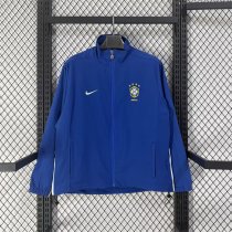 Brazil Windbreaker Blue 1:1 Quality Soccer Jersey 1998