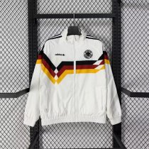 Retro Germany Windbreaker  Black 1:1 Quality Soccer Jersey  1990