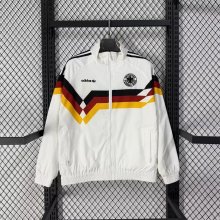 Retro Germany Windbreaker  Black 1:1 Quality Soccer Jersey  1990
