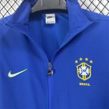 Brazil Windbreaker Blue 1:1 Quality Soccer Jersey 1998