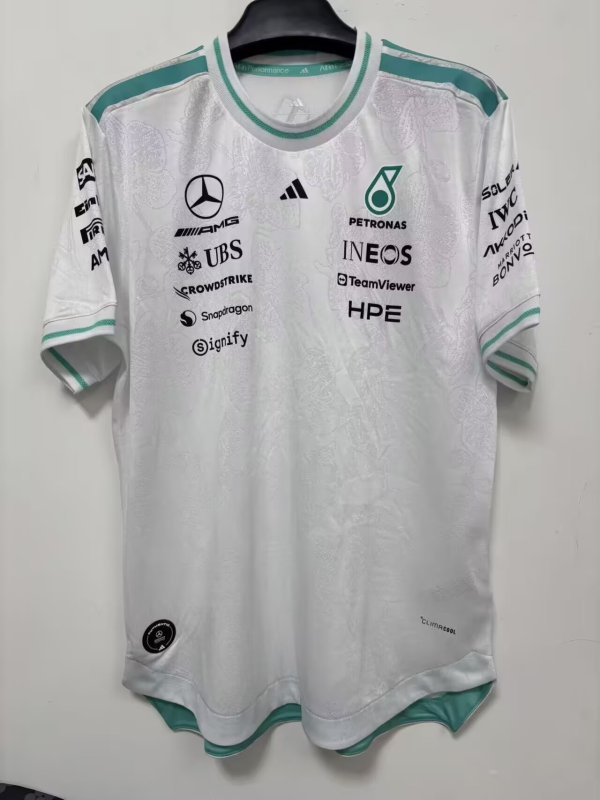 F1 Mercedes-Benz White Short Sleeve Racing Suit 2026