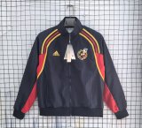 Spain Windbreaker Retro Blue 1:1 Quality Windbreaker  Jersey  2002