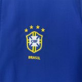Brazil Windbreaker Blue 1:1 Quality Soccer Jersey 1998