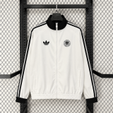 Retro Germany Windbreaker Wihte 1:1 Quality Soccer Jersey 26-27