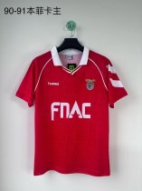 Retro Benfica  home fans 1:1 Quality Soccer Jersey  1990-1991
