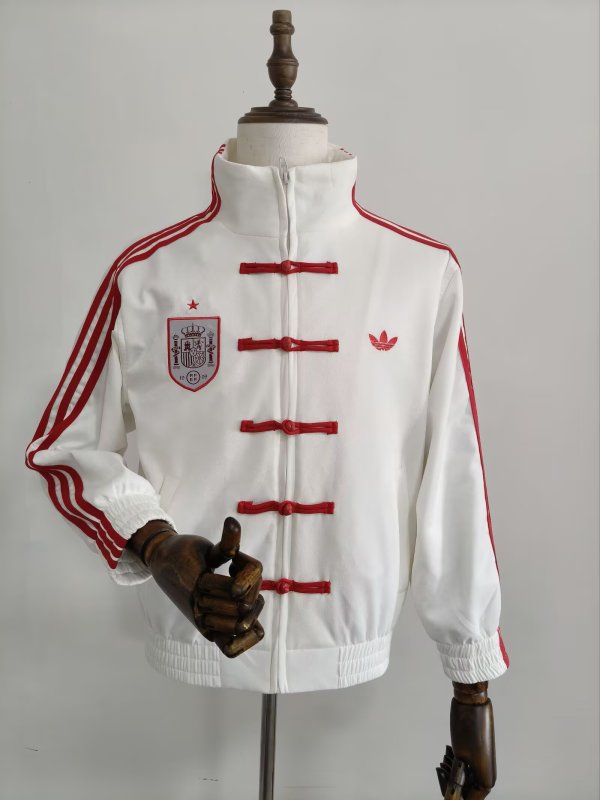 Spain Tang suit  Windbreaker Wihte 1:1 Quality Soccer Jersey 26-27 (2026)