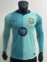 Barcelona  Away Long Sleeve  Player  1:1 Quality Soccer Jersey 26-27