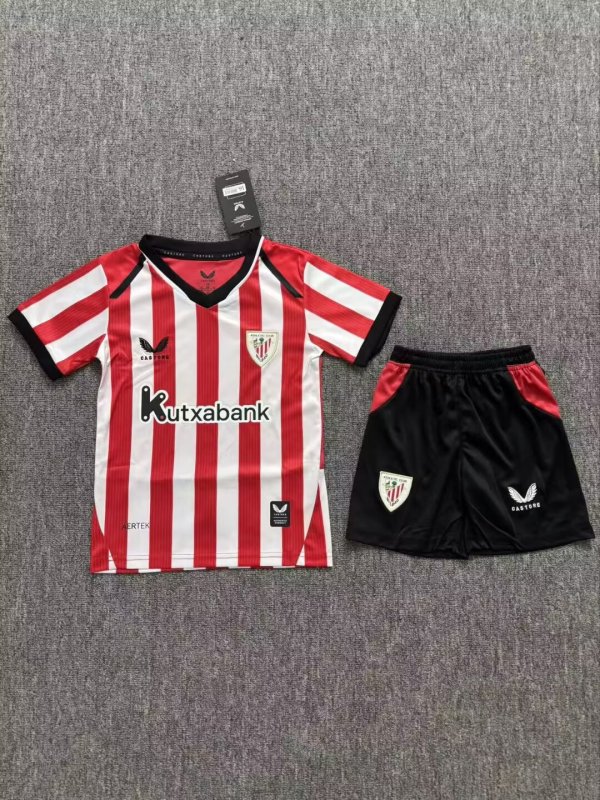 Athletic Bilbao Home Kids  1:1 Quality Soccer Jersey  26-27